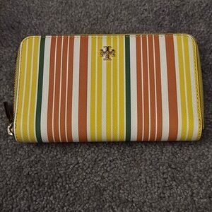 Tory Burch Orange Yellow Wallet
